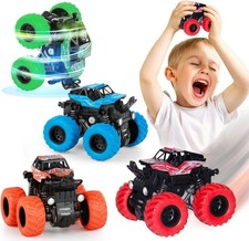Monster Truck Toys for Boys Age 4-7 - Friction Powered Car Toys for Kids Todd...