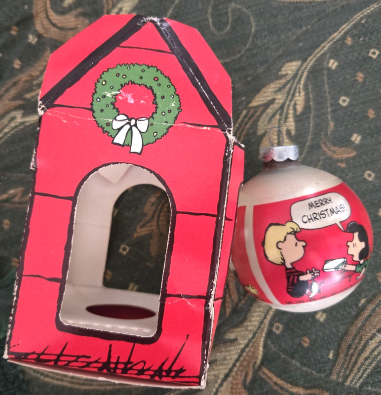Vintage Christmas Peanuts Hallmark Ornament W/ Box 1980s Sally Charlie Lucy Etc.