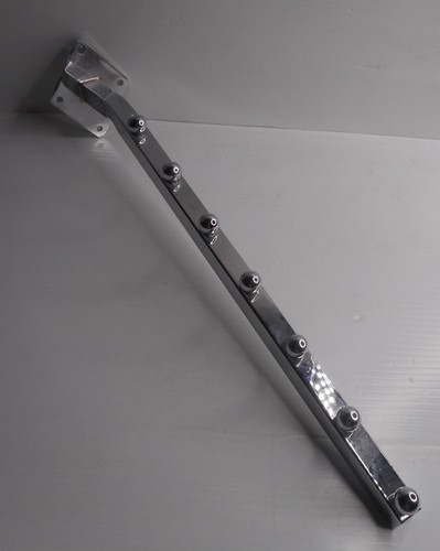 7 Ball Waterfall Hook For Wall Mount System Square Tubing 18" Long Chrome