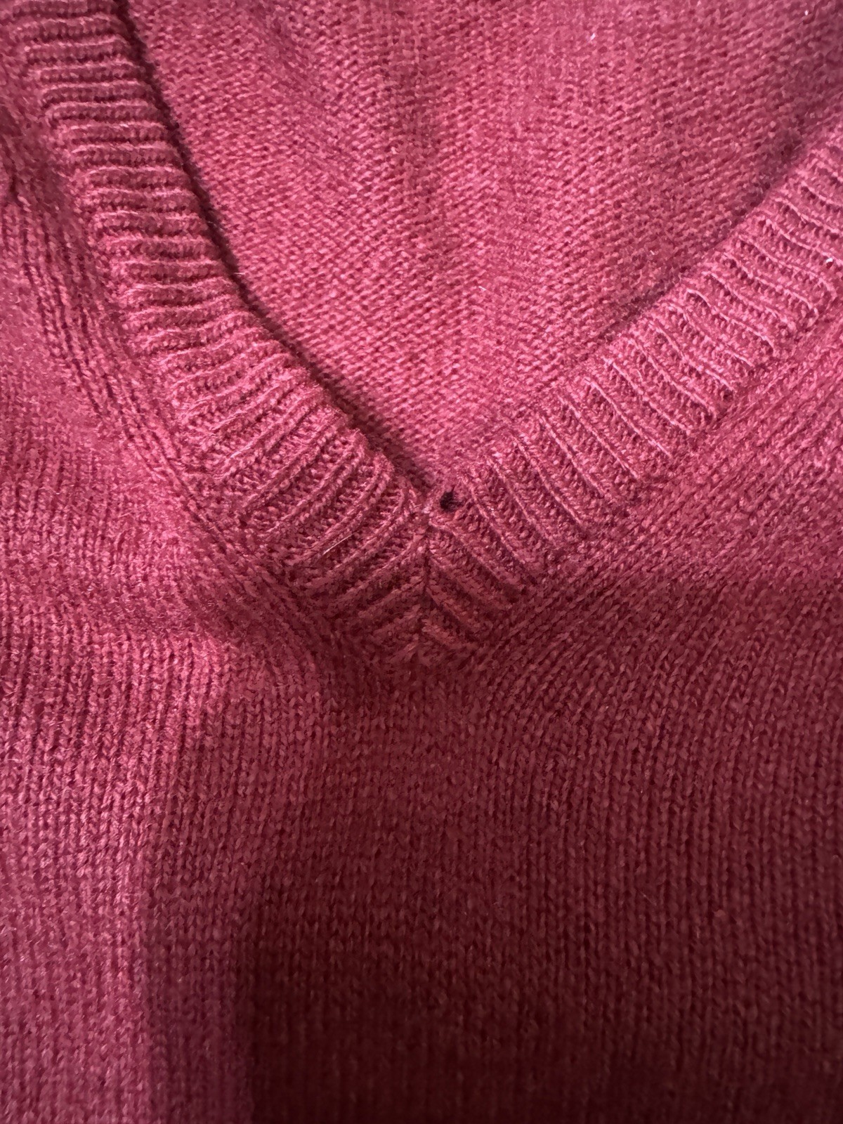 Pendleton Cashmere Red V-Neck Pullover Sweater Me… - image 3