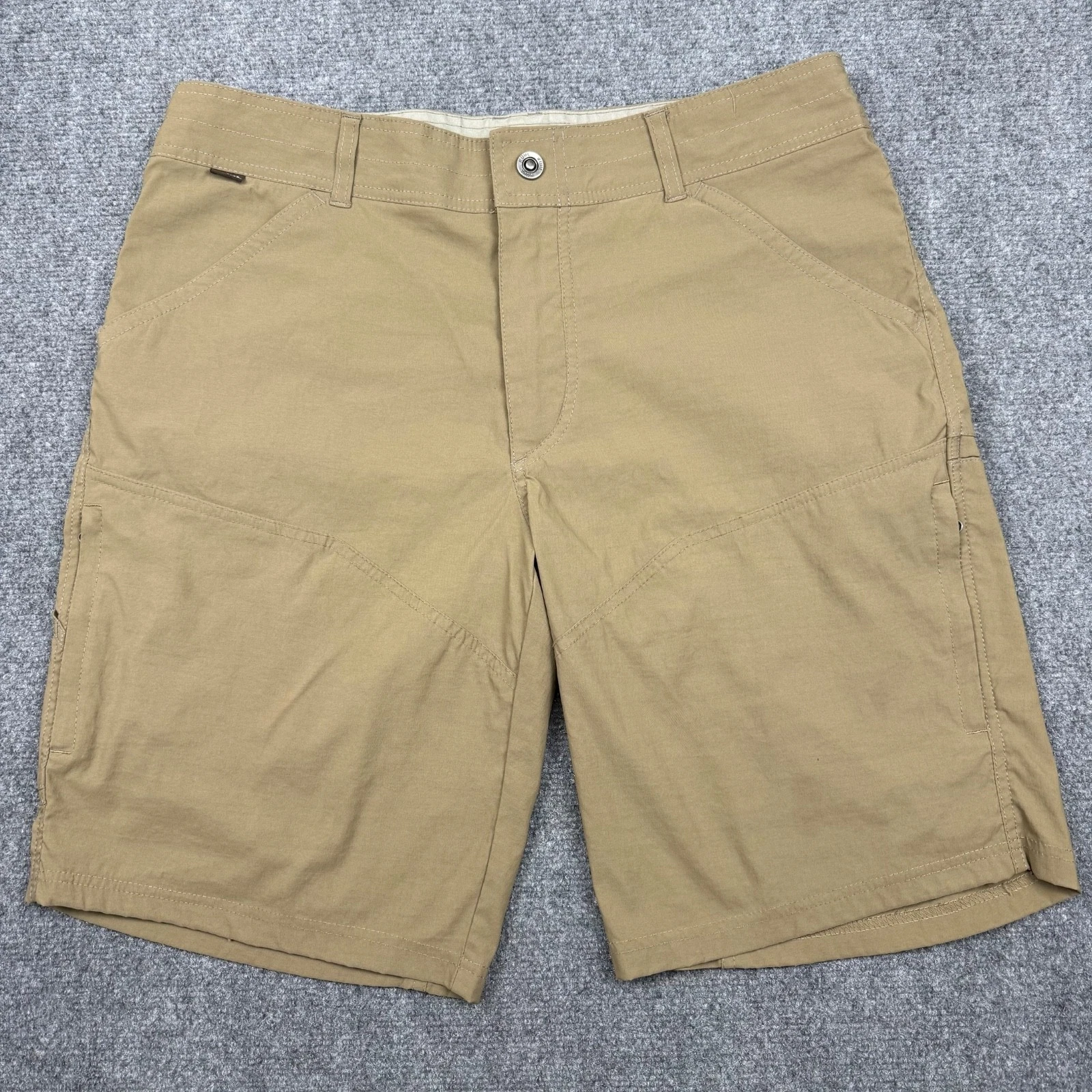 Kuhl Renegade Cargo Shorts Mens 36 Brown Outdoors Hiking Gorpcore Utility 10"