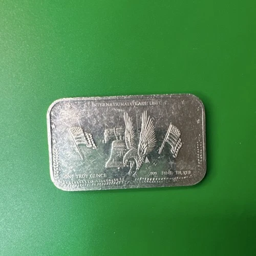 International Trade Unit 1 oz .999 Fine Silver Bar Precious Metal Content