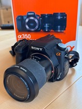 Sony Alpha DSLR-A350 14.2MP Digitalkamera - Schwarz (Kit mit 18-70mm Objektiv)