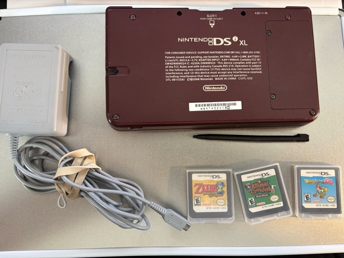 Nintendo DSi XL Console + Animal Crossing Yoshi's Island Zelda