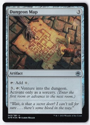 Dungeon Map Foil U Adventures in the Forgotten Realms 242 NM