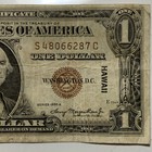 1935-A US $1 Brown Seal Hawaii Silver Certificate. — photo 4
