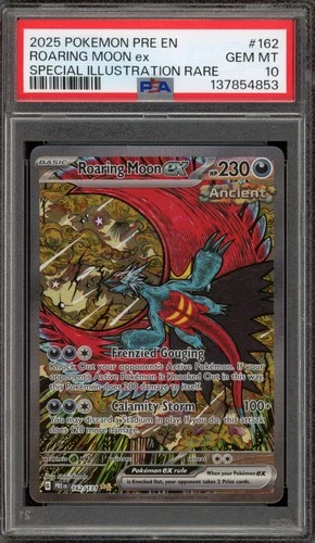 Pokemon Roaring Moon ex Prismatic Evolutions SIR #162 PSA 10 Gem Mint