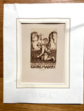 Ex Libris Aus den Büchern Maders Georg Mader 1909 Rudolf Schiestl 18x13cm