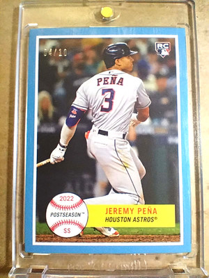 2022 Jeremy Pena Topps Throwback Thursday Rookie Online Exclusive RC /10 MINT 