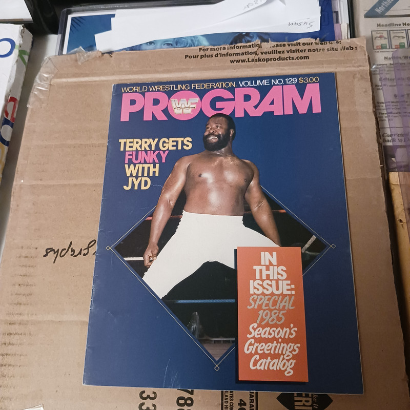 WRESTLING RARE USED JUNKYARD DOG WWF PROGRAM MID SOUTH/WWE/WCCW/WWF/NWA 