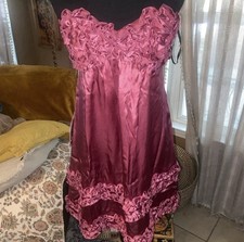 Vintage Betsey Johnson NWT Pink Ruffle and Satin DressBetsey JohnsonSize: