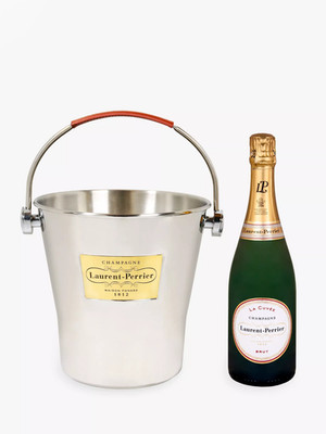 Laurent Perrier Brut La Cuvee Champagner mit Champagnerkühler - 0,75 L / 12 %Vol