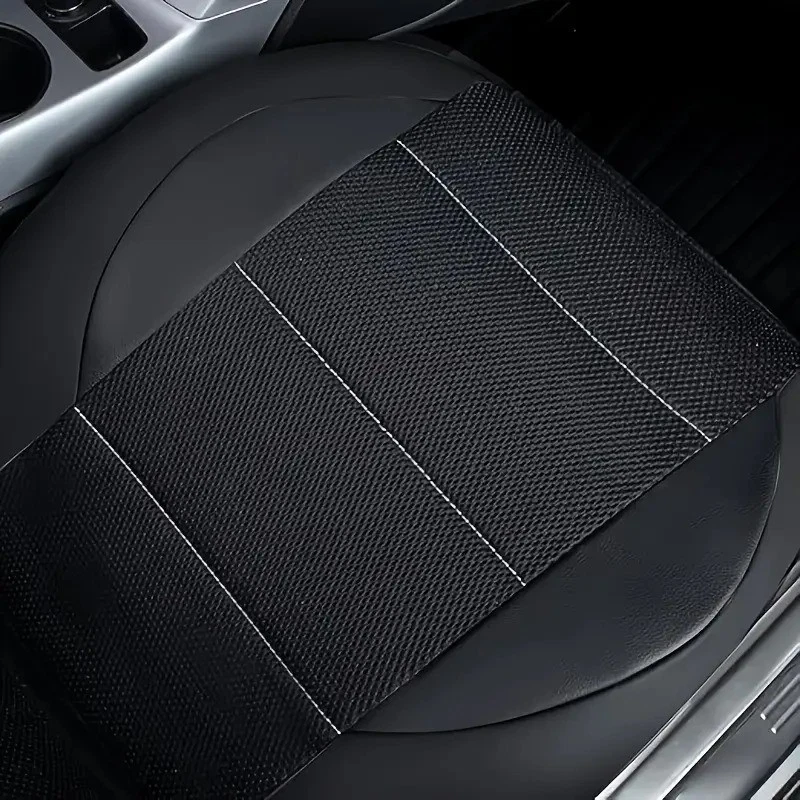 For all Buick car seat covers 9 pcs front rear black faux leather fast install - Image 4 of 4