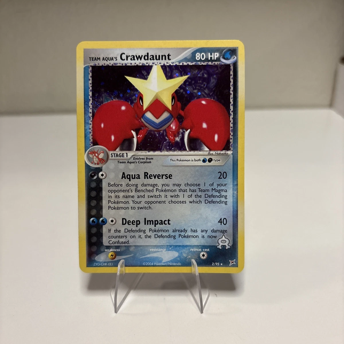 Team Aqua's Crawdaunt Pokémon TCG Cards for sale | eBay