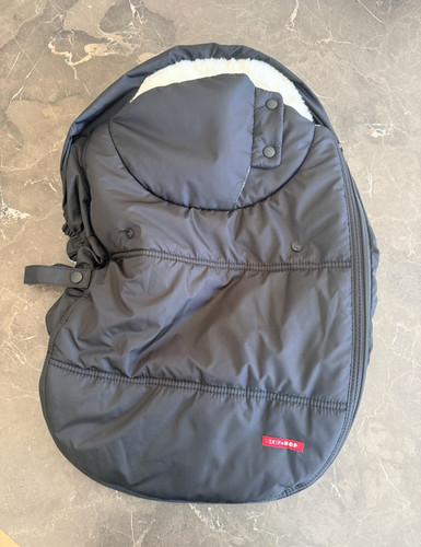 Skip Hop Stroller Footmuff Cozy Cover, Fleece-Lined Black/White