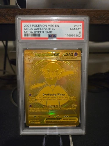 PSA 8 - 2025 POKEMON MEG EN - MEGA GARDEVOIR EX 187/132