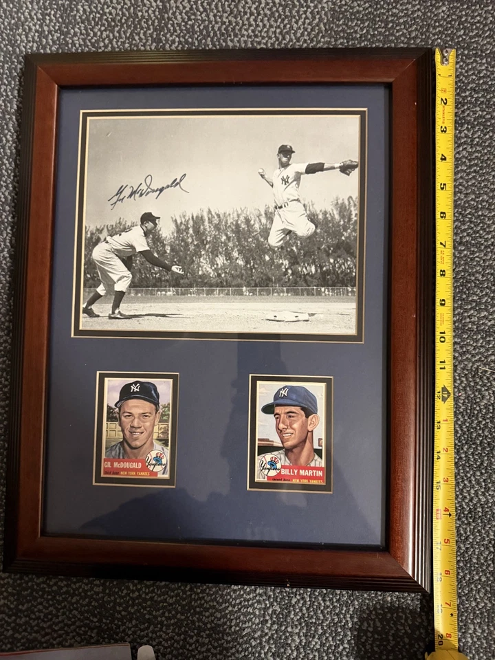 Фотография Gil McDougald Yankees с автографом 14x18 рамка с сертификатом подлинности - Изображение 2 из 3