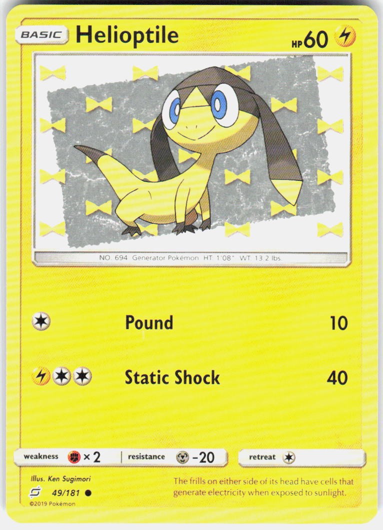 Helioptile 49/181 SM Team Up Pokemon