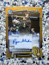 Ryan Wideman Bowman 2025 Gold Refractor /50 Auto