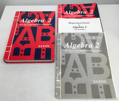 Saxon Algebra 2 Math Set: Textbook Answer Key Solutions Test Forms; 2nd Edition