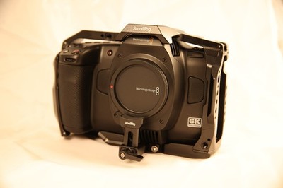 Blackmagic Cinema Camera 6K Full Frame   Mint, Box, Resolve, Cage