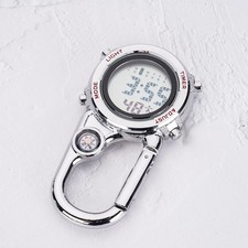 Sports Multifunction Metal Hook Watch Hiking Metal Outdoor Electronic Watch