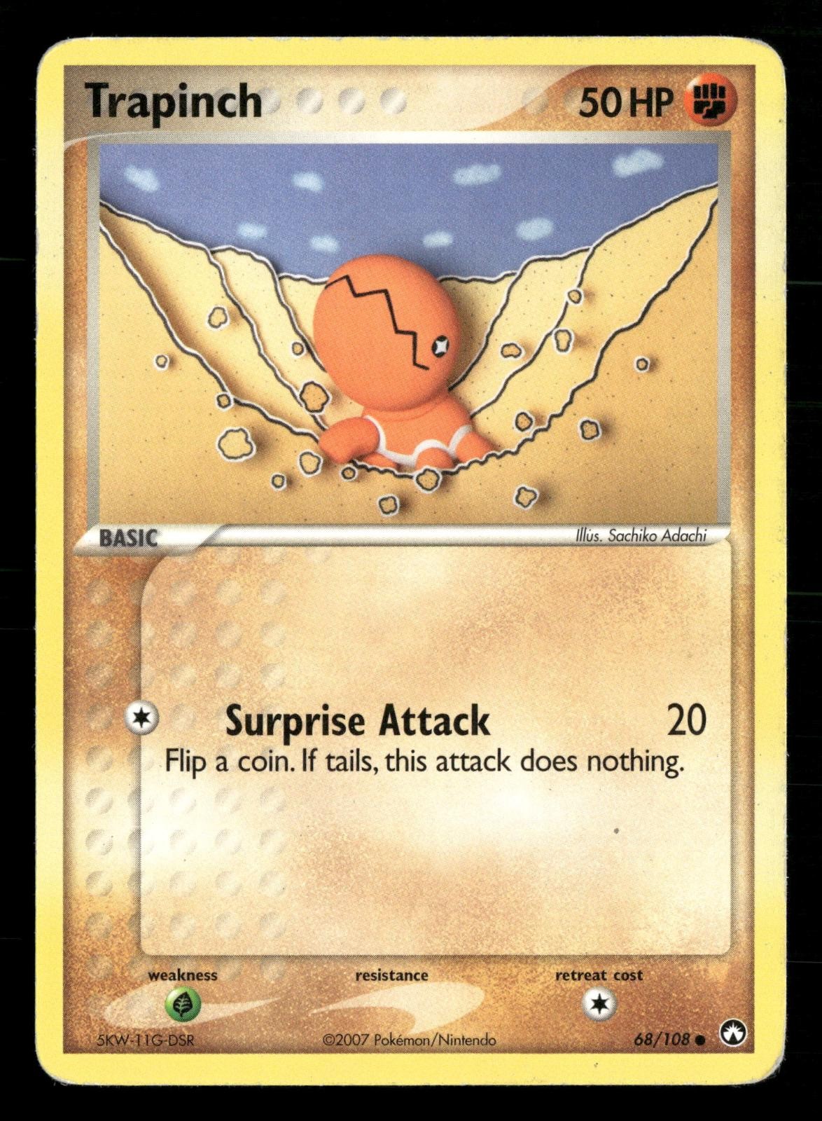 Trapinch 68/108 Common Power Keepers Pokemon Moderately Played