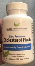 CRYSTAL PEAKS NUTRITION Cholesterol Flush - 60 Capsules - Exp. 10/28