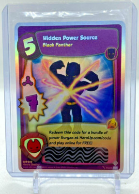 2012 Marvel Super Hero Squad TCG BLACK PANTHER Ultra Rare Hidden Power Source