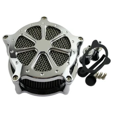 Chrome Air Cleaner Filter Gray Intake For Harley Touring Road King Glide 08-2016