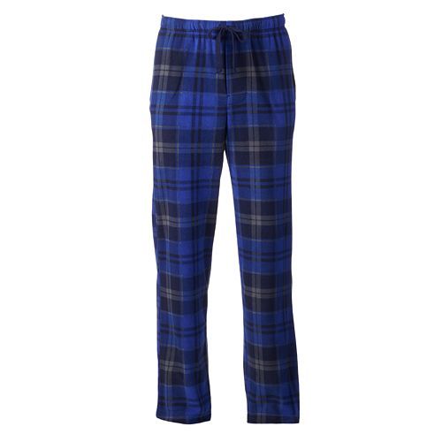 NWT Croft & Barrow Men's 4XB Fleece Lounge Pants BIG & TALL Pockets BLUE 448417 eBay