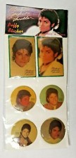 Vintage Michael Jackson THRILLER Puffy Stickers-NIP Set of 6 sealed New in Pkg