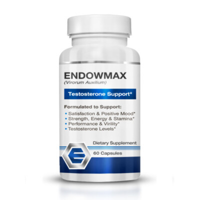 Endowmax Testosterone Booster - Performance Supplement - 60ct per Bottle