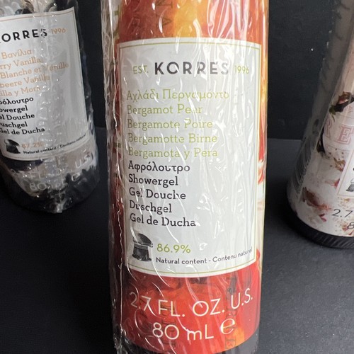 Lotto di 4 gel doccia Korres 2,7 fl oz - TUTTI DIVERSI, SIGILLATI! Come da foto - Foto 4 di 6