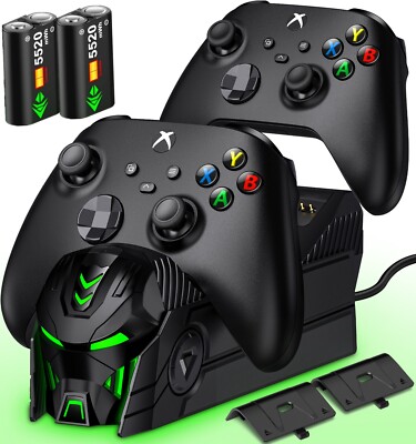 2 Stück 5520mWh Hoher Kapazität Akku für Xbox One X&S Xbox Series X&S Controller