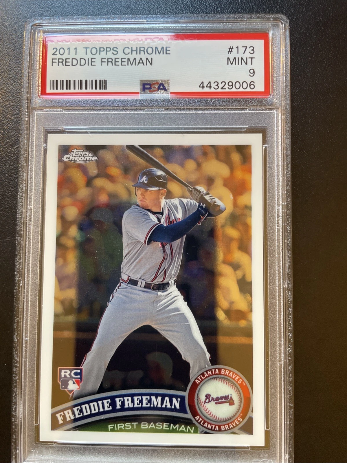 Deal for 2011 Topps Chrome #173 Freddie Freeman RC PSA 9