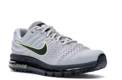 NIKE AIR MAX 2017 WOLF GREY BLACK VOLT 849559 012 sz 14 | eBay