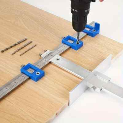 Cabinet Hardware Installation Jig - Aluminum Alloy Drill Guide For Handles & Knobs
