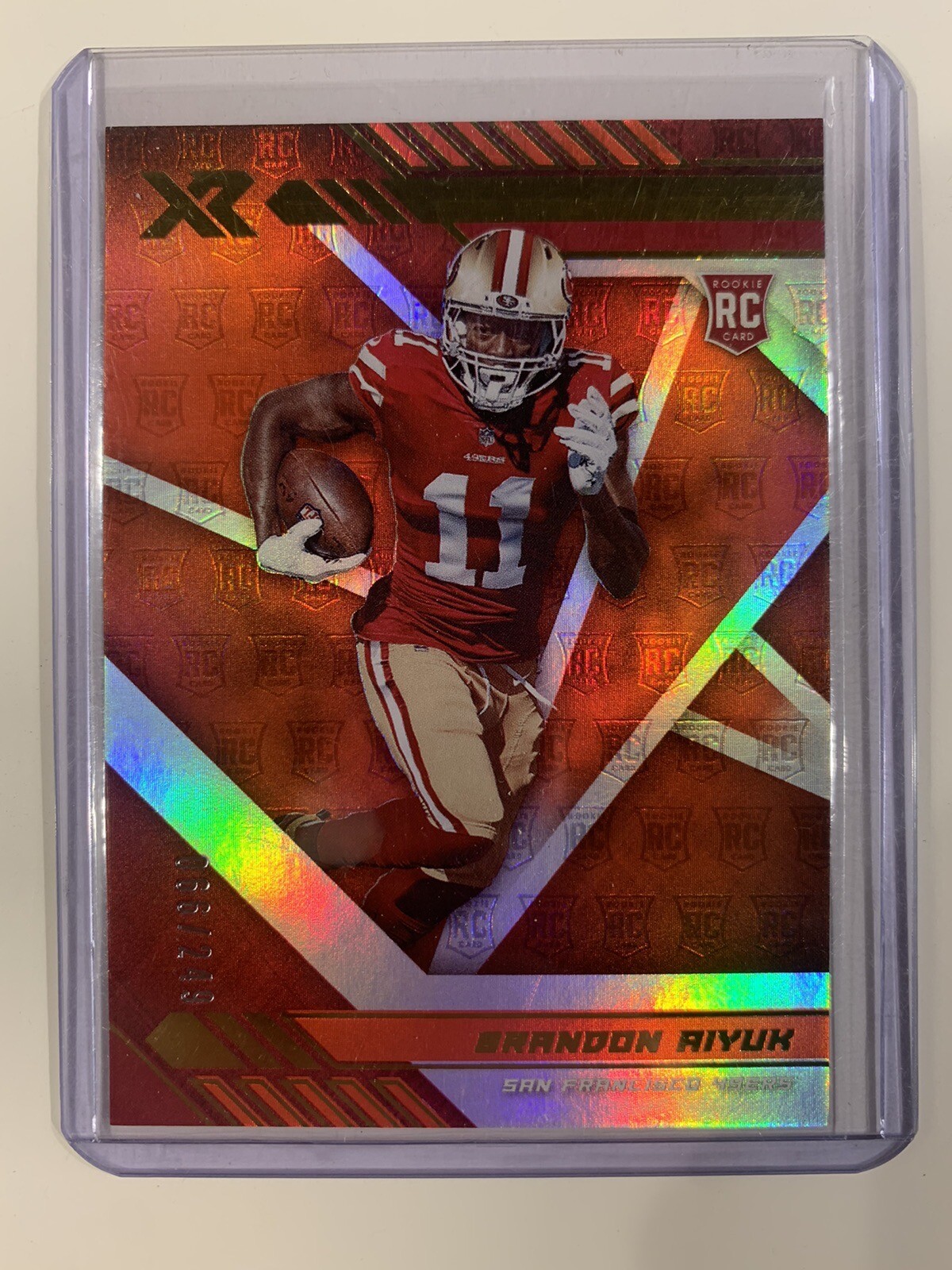 2020 Panini XR - Rookie #117 Brandon Aiyuk /249 (RC)! San Francisco 49ers!