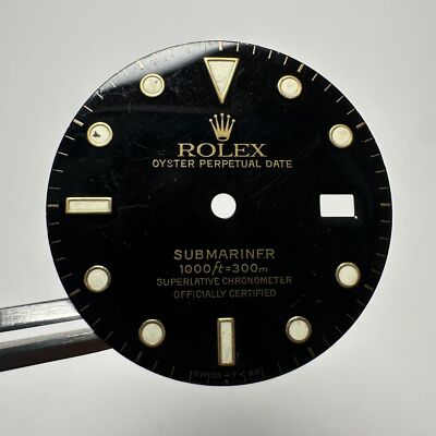 Rolex Submariner schwarzes Zifferblatt für Gelbgold 16613 16618 16803