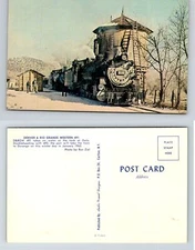 Denver Rio Grande Western 491 Gato Colorado Ziel Postcard Chrome A-VD Railway