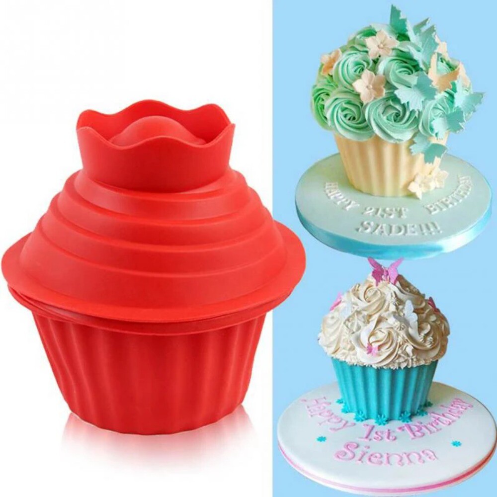 Mold Nonstick Cake Silicone Mould Giant Cupcake BigTop Cupcake
