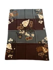 Fumagalli Maxi Scarf Brown/Grey/Beige Wool Mod Planches Wo G-14