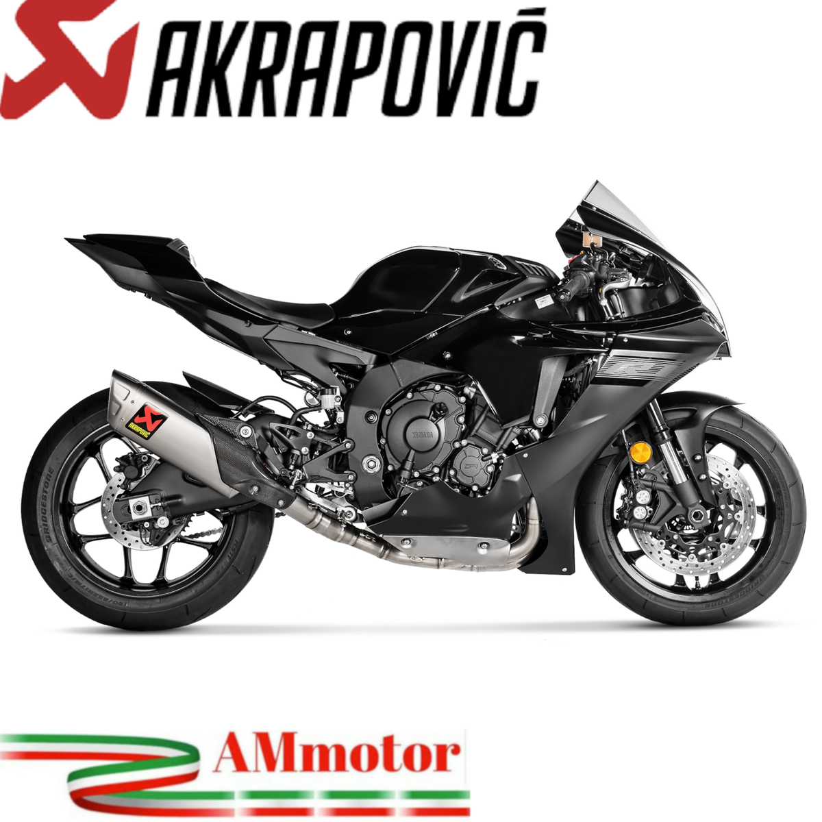 Complete Exhaust Akrapovic Yamaha R1 2023 Yzf 1000 Motorcycle