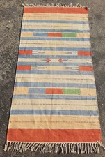 Vintage Traditional Handmade Beautiful Scandinavian Floor Rug Carpet 155x80 cm