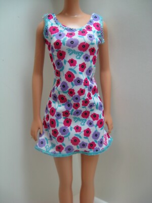 2016 Barbie doll white floral dress