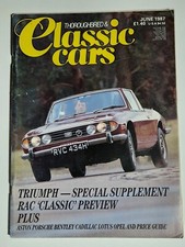 THOROUGHBRED  CLASSIC CARS MAGAZINE June 1987 FREE SHIPPING