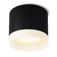 Vora Spot Deckenlampe Schwarz Leuchtring Led GX53 Drei Einstellbaren Lichtfarben
