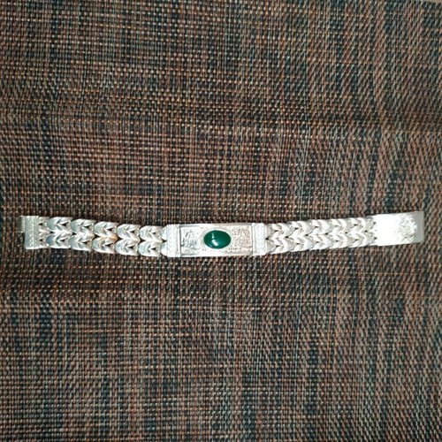 bracciale statua cinese asiatico antico tibet argento fuso a mano gioiello regalo bello - Foto 4 di 9