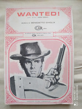 BENEDETTO GHIGLIA "WANTED" (dal film "ADIOS GRINGO) - SPARTITO SINGOLO (1966)
